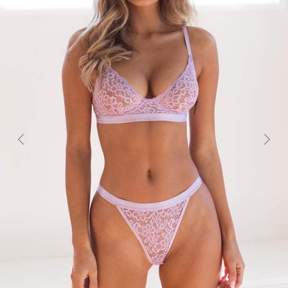 Loungewear balcony bra lavender new 36c